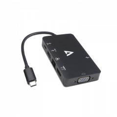 V7 V7UC-U3CRJ45HDVG-BLK adattatore grafico USB 3840 x 2160 Pixel Nero