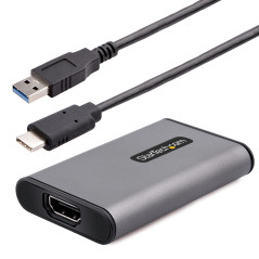 StarTech.com Scheda di Acquisizione Video USB HDMI, Adattatore Esterno USB-A C 3.0 per Acquisizione Video HDMI 4K 30Hz, UVC,