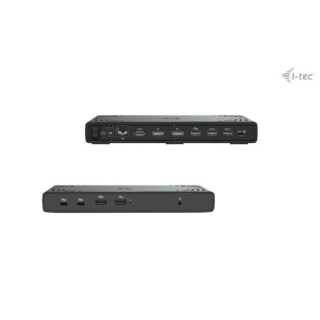 i-tec C31TRIPLE4KDOCKPDUK replicatore di porte e docking station per laptop Cablato USB 3.2 Gen 1 (3.1 Gen 1) Type-C Nero