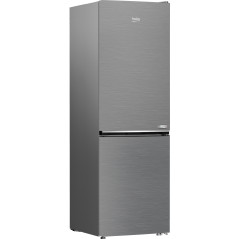 Beko Frigorifero Combi 1.80cm, Classe C, Total NF, Compressore ProSmart™Inverter, Metal Look, AeroFlow, HarvestFresh, 35 dBA