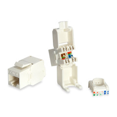 Equip 769216 adattatore per inversione del genere dei cavi RJ-45 LSA Bianco