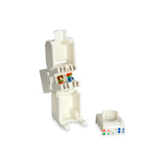 Equip 769216 adattatore per inversione del genere dei cavi RJ-45 LSA Bianco