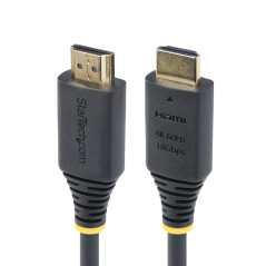 StarTech.com Cavo HDMI 2.0 Certificato Premium da 4m ad Alta Velocità, 4K 60Hz 1440p 144Hz, HDR10 HDCP 2.2 ARC, 18Gbps. Cavetto