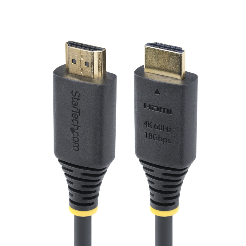 StarTech.com Cavo HDMI 2.0 Certificato Premium da 4m ad Alta Velocità, 4K 60Hz/1440p 144Hz, HDR10/HDCP 2.2/ARC, 18Gbps. Cavetto