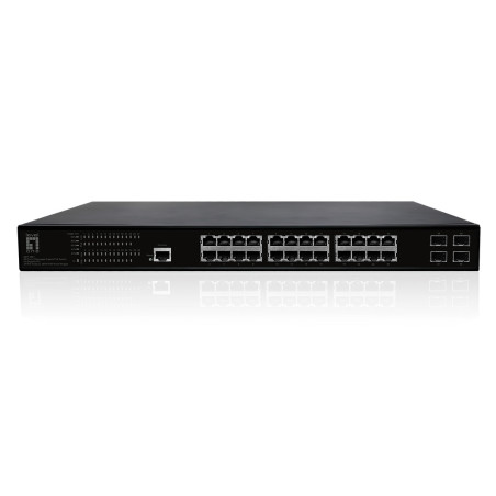 LevelOne GEP-2861 switch di rete Gestito L2 Gigabit Ethernet (10/100/1000) Supporto Power over Ethernet (PoE) 1U Nero