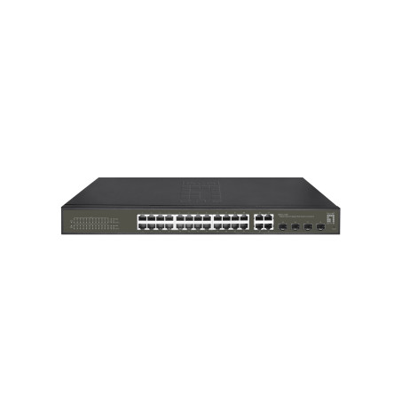 LevelOne GES-2128P switch di rete Gestito L2 Gigabit Ethernet (10 100 1000) Supporto Power over Ethernet (PoE) Nero