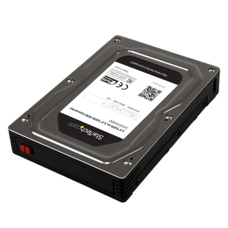 StarTech.com Box esterno adattatore per dischi rigidi SATA da 2,5" a 3,5" in alluminio con altezza massima SSD   HDD di 12,5 mm