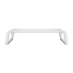 Trust 25351 supporto da tavolo per Tv a schermo piatto Scrivania Trasparente, Bianco