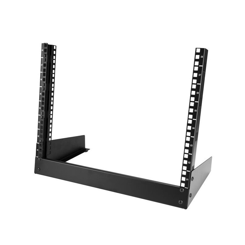 StarTech.com Armadio Server Rack con 2 staffe a Telaio Aperto 8U