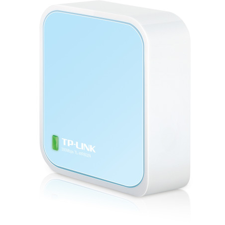 TP-Link TL-WR802N router wireless Fast Ethernet Banda singola (2.4 GHz) Blu, Bianco