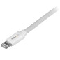 StarTech.com Cavo lungo connettore lightning a 8 pin Apple bianco da 2 m a USB per iPhone / iPod / iPad