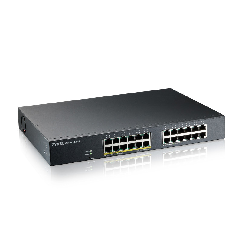 Zyxel GS1915-24EP Gestito L2 Gigabit Ethernet (10/100/1000) Supporto Power over Ethernet (PoE) 1U Nero