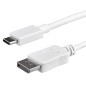 StarTech.com Cavo USB-C a DisplayPort da 1m - 4K 60Hz - Bianco