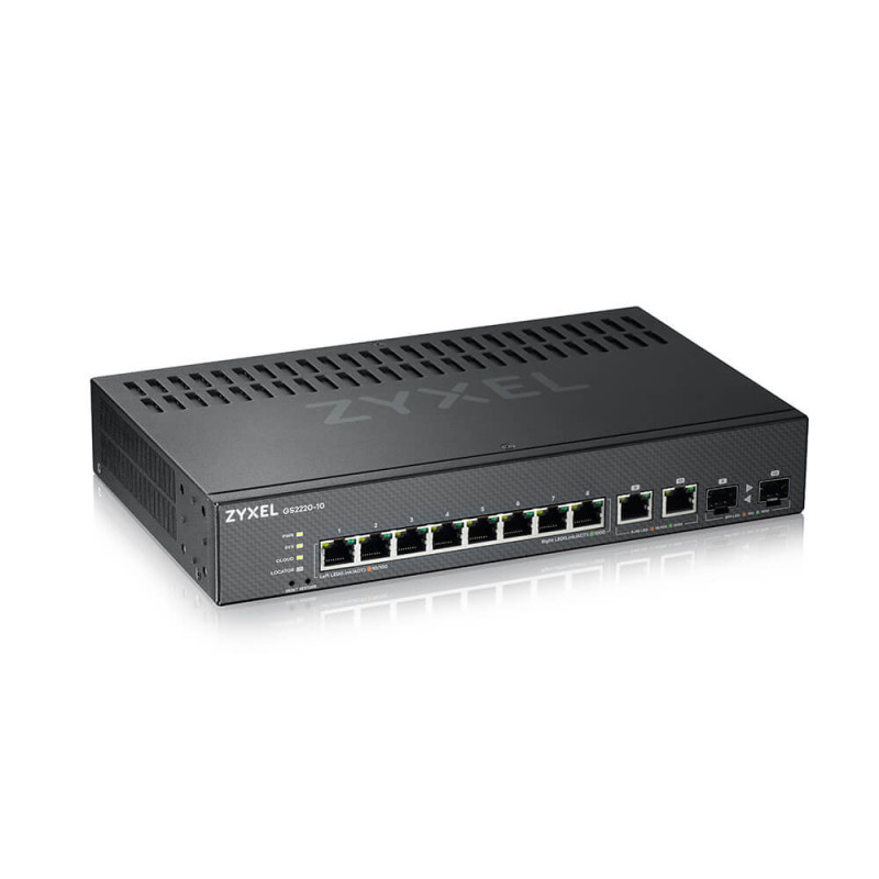 Zyxel GS2220-10-EU0101F switch di rete Gestito L2 Gigabit Ethernet (10/100/1000) Nero