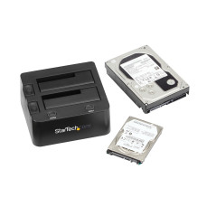 StarTech.com Docking Station USB 3.0 per doppio Hard Disk SSD   SATA da 2.5"   3.5" con UASP