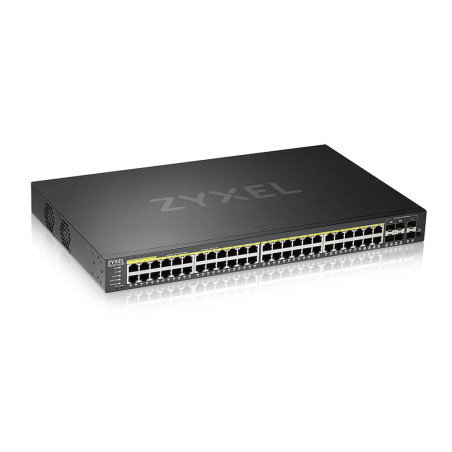 Zyxel GS2220-50HP-EU0101F switch di rete Gestito L2 Gigabit Ethernet (10 100 1000) Supporto Power over Ethernet (PoE) Nero