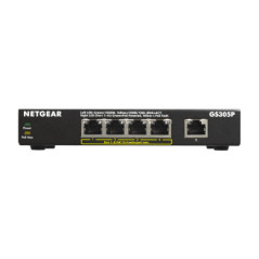 NETGEAR GS305Pv2 Non gestito Gigabit Ethernet (10 100 1000) Supporto Power over Ethernet (PoE) Nero