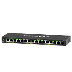 NETGEAR GS316EP-100PES switch di rete Gestito Gigabit Ethernet (10 100 1000) Supporto Power over Ethernet (PoE) Nero