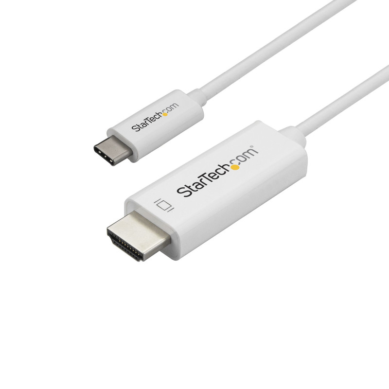 StarTech.com Cavo HDMI a USB-C da 1m - Cavetto USB 3.1 Tipo C a HDMI - 4k a 60Hz - Bianco