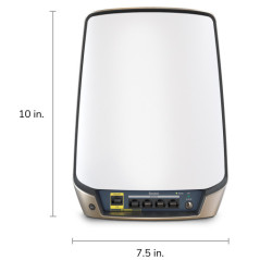 NETGEAR Orbi 860 AX6000 WiFi Router 10 Gig Banda tripla (2.4 GHz 5 GHz 5 GHz) Wi-Fi 6 (802.11ax) Bianco 4 Interno