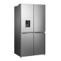 Hisense RQ758N4SWSE frigorifero side-by-side Libera installazione 606 L E Acciaio inox