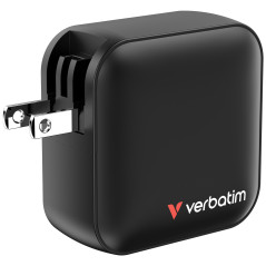 Verbatim Mini GaN Charger 100W Universale Nero AC Ricarica rapida Interno