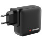 Verbatim Mini GaN Charger 165W Universale Nero AC Ricarica rapida Interno