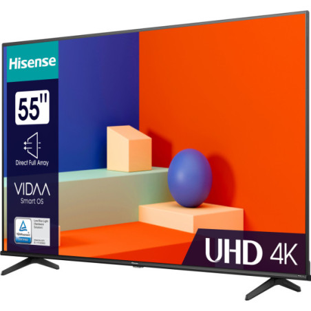 Hisense 55E63KT TV 139,7 cm (55") 4K Ultra HD Smart TV Wi-Fi Nero, Grigio 300 cd m²