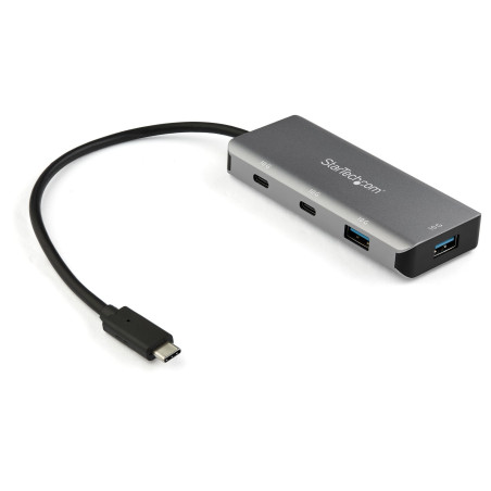 StarTech.com Hub USB-C a 4 porte con 2x USB A e 2x USB C - SuperSpeed 10Gbps USB Type-C 3.1 3.2 Gen 2 Hub - Bus USB alimentato