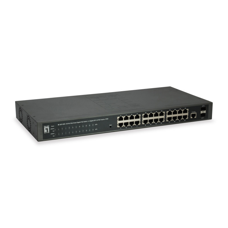 LevelOne GEP-2652 switch di rete Gestito L2 Gigabit Ethernet (10/100/1000) Supporto Power over Ethernet (PoE) Grigio