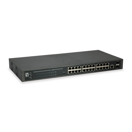 LevelOne GEP-2652 switch di rete Gestito L2 Gigabit Ethernet (10/100/1000) Supporto Power over Ethernet (PoE) Grigio