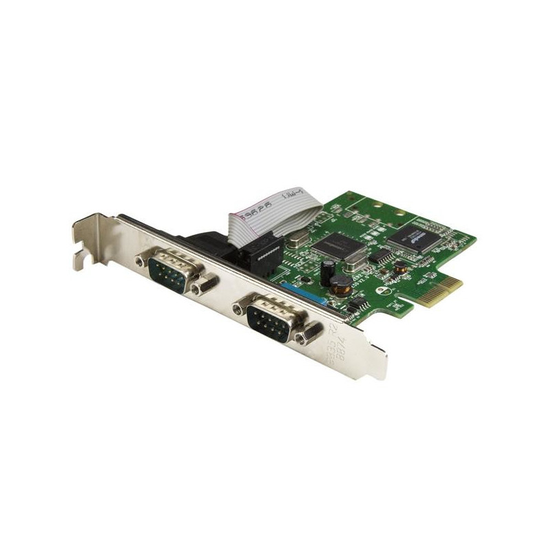 StarTech.com Scheda Seriale PCI Express da 2 porte DB9 con UART 16C1050 - RS232