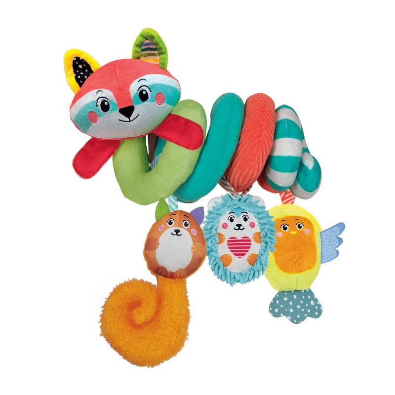 Baby Soft Spiral Happy Animals giocattolo da appendere per bambini