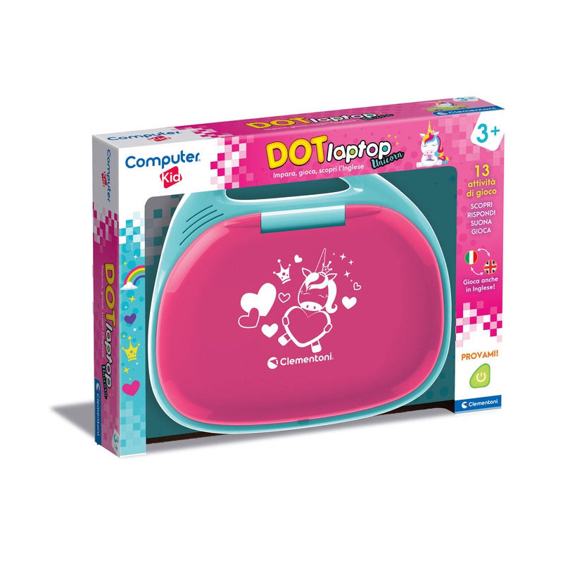 Clementoni Clemmy DOT Unicorn Computer portatile per bambini