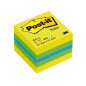 3M Post-it 2051L pouch autoadesiva Quadrato Blu, Verde, Turchese, Giallo 400 fogli Autoadesivo