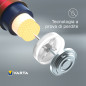 Varta Longlife Max Power, Batteria Alcalina, AAA, Micro, LR03, 1.5V, Blister da 4, Made in Germany