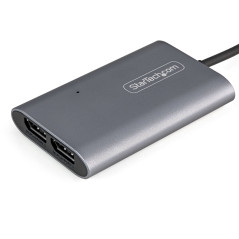 StarTech.com Adattatore Thunderbolt 3 a doppio monitor DisplayPort DP 1.4 8K - Doppio 4K 60Hz o singolo 8K/5K Thunderbolt 3 a