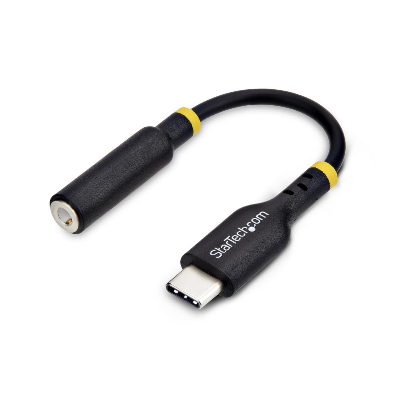 StarTech.com Adattatore Audio da USB-C a Jack 3,5 mm - Dongle USB Type-C a Jack TRRS per Cuffie e Auricolari, DAC Hi-Fi a 32