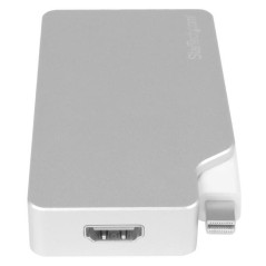 StarTech.com Adattatore Audio Video da Viaggio 3 in 1 - Mini DisplayPort a VGA, DVI o HDMI - in Alluminio - 4K