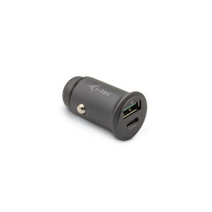 i-tec CHARGER-CARQCPD Caricabatterie per dispositivi mobili Universale Grigio Accendisigari Ricarica rapida Auto