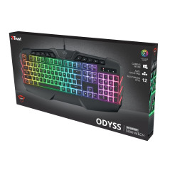 Trust GXT 881 ODYSS tastiera Gaming USB QWERTY Italiano Nero