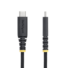 StarTech.com Cavo di ricarica USB-C da 3m, chiusura a vite laterale, 240W (5A) PD EPR, rivestimento in silicone con nylon