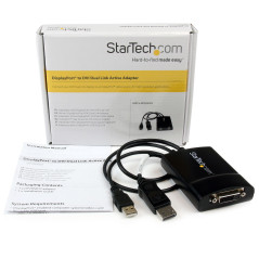 StarTech.com Adattatore attivo da DisplayPort a DVI Dual Link - Convertitore video da DisplayPort a DVI-D 2560x1600 60Hz - Da