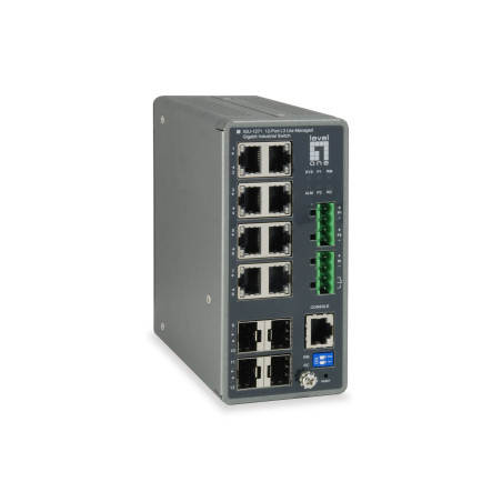 LevelOne IGU-1271 switch di rete Gestito L3 Gigabit Ethernet (10/100/1000) Grigio