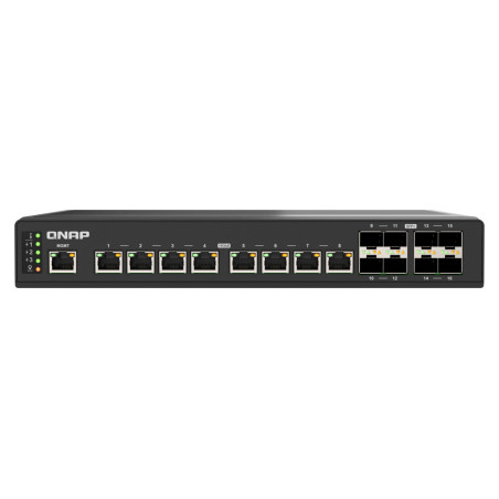 QNAP QSW-IM3216-8S8T switch di rete Gestito 10G Ethernet (100 1000 10000) Nero