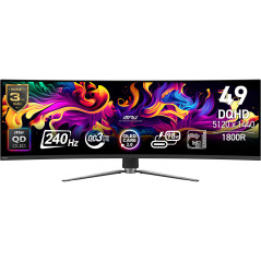 MSI MPG 491CQPX QD-OLED Monitor PC 124,5 cm (49") 5120 x 1440 Pixel Dual QHD Nero