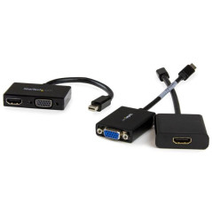 StarTech.com Adattatore Mini DisplayPort a HDMI e VGA - Convertitore audio video da viaggio mDP 2 in 1 - 1920x1200   1080p