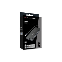 Conceptronic DONN15G replicatore di porte e docking station per laptop Cablato USB 3.2 Gen 1 (3.1 Gen 1) Type-C Grigio