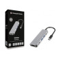 Conceptronic DONN02G replicatore di porte e docking station per laptop USB 3.2 Gen 1 (3.1 Gen 1) Type-C Alluminio