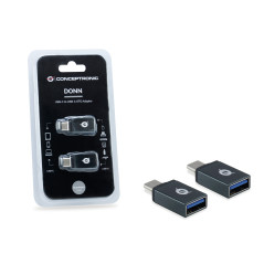 Conceptronic DONN03G adattatore per inversione del genere dei cavi USB 3.1 Gen 1 Type-C USB 3.1 Gen 1 Type-A Nero